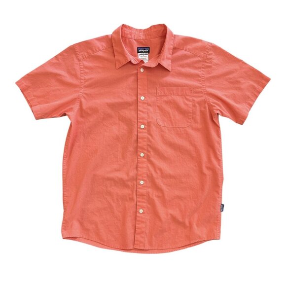 Patagonia Button Down Short Sleeve Shirt Men’s Medium Outdoors Casual - Picture 1 of 5